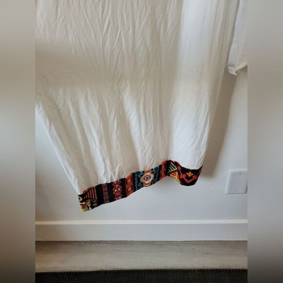 Aztec Tribal Dress Ceremonial Colorful Southwestern Bohemian Retro 70s XXL - Picture 12 of 15